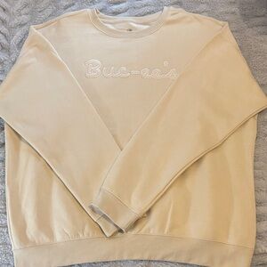 Buc-ee's Women's Cream Crewneck Pullover Sweatshirt